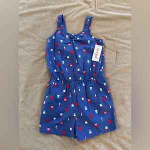NWT Cat & Jack Blue Romper with Popsicle Design